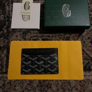 Goyard Black and White Card Holder
